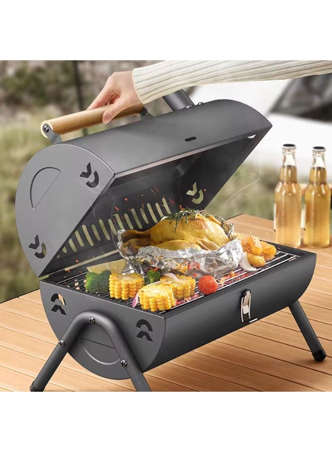 Smart Kitchen Portable charcoal grill – ideal for camping and picnics / Black - Image 2